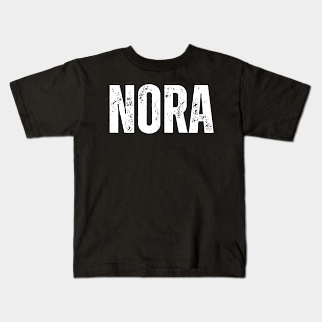 Nora Name Gift Birthday Holiday Anniversary Kids T-Shirt by Mary_Momerwids